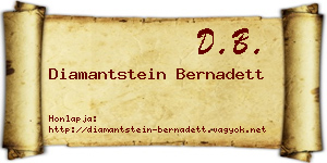Diamantstein Bernadett névjegykártya